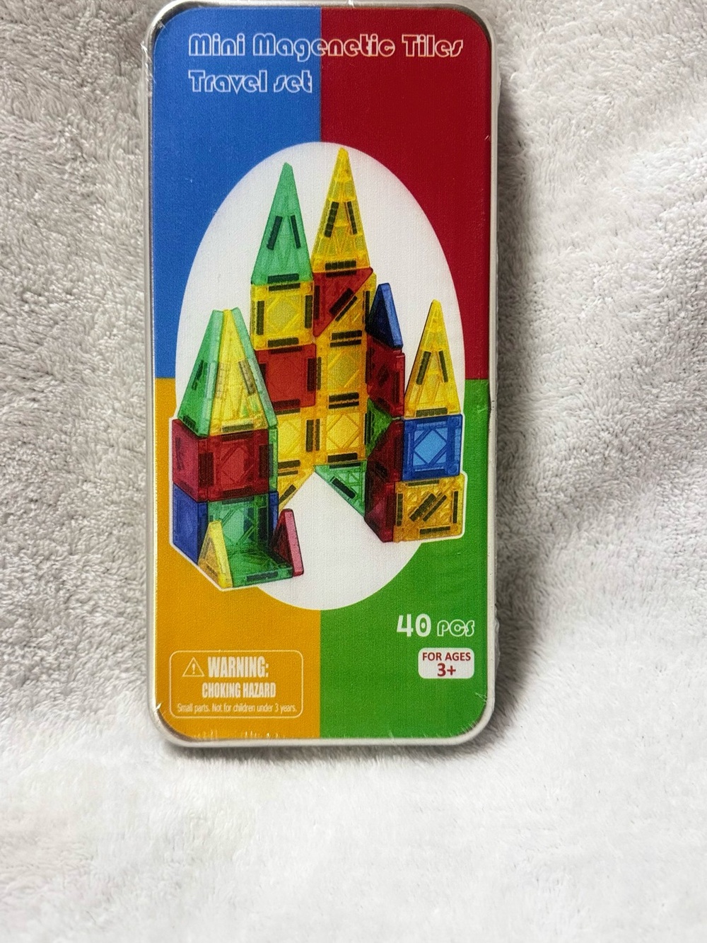 Mini Magnetic Tiles Travel Set - Multicolor - 40 PCS
